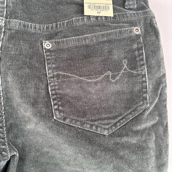 Corduroy bootcut hunter green pants size 6 NWT - Picture 11 of 13